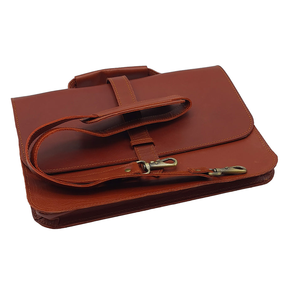 Premium Vintage Style Leather Laptop Bag