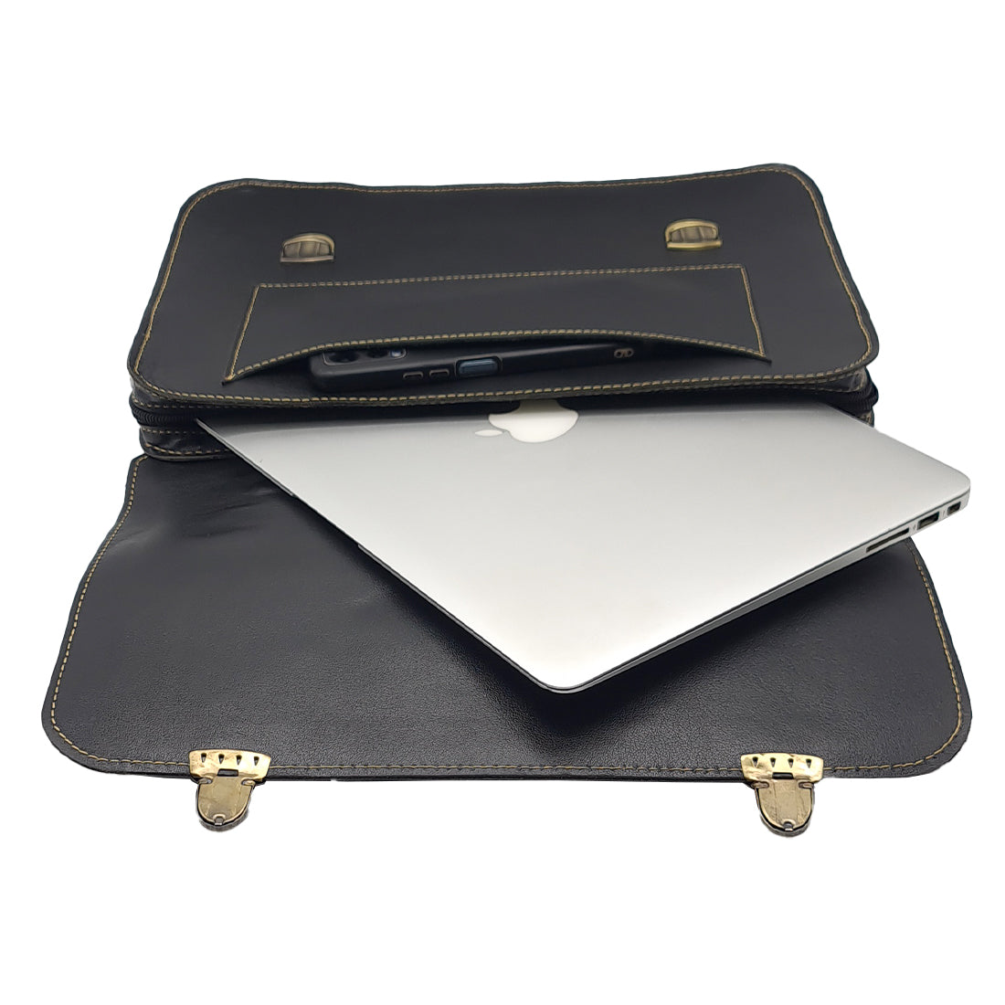 Premium Vintage Style Leather Laptop Bag
