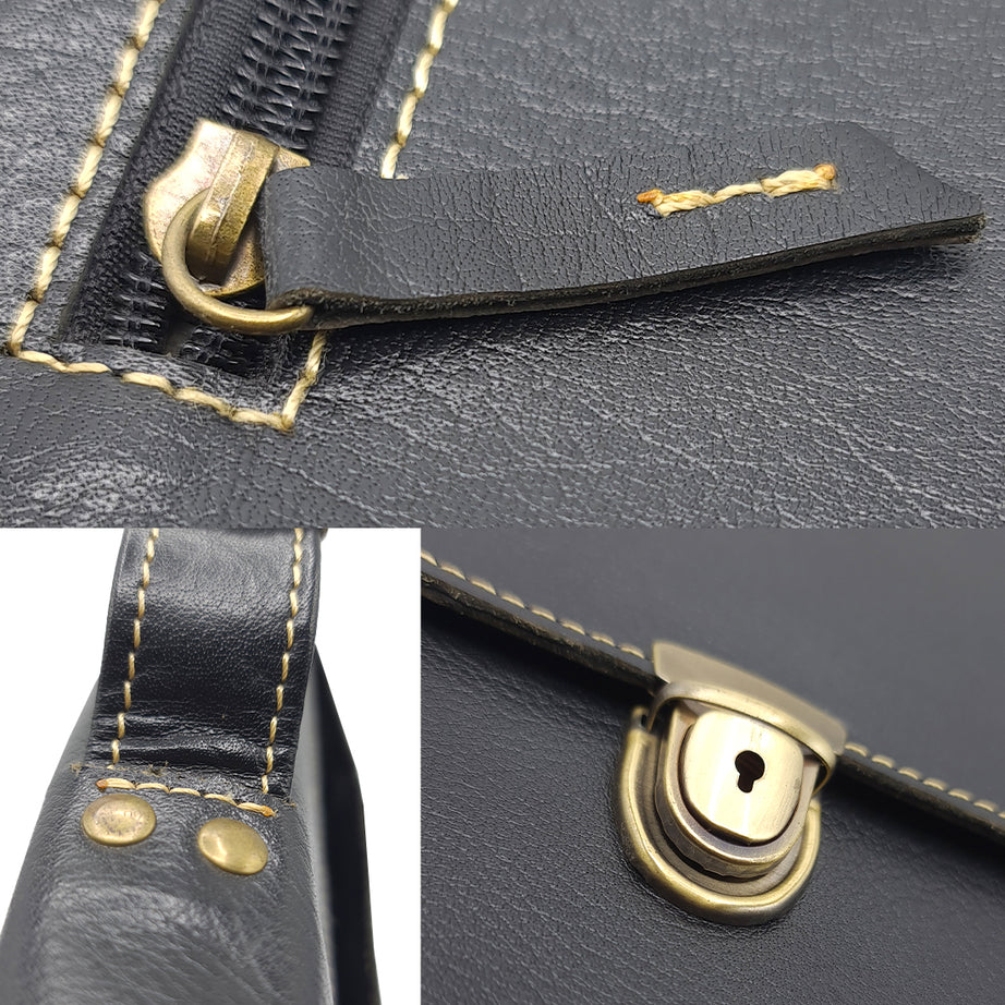 Premium Vintage Style Leather Laptop Bag